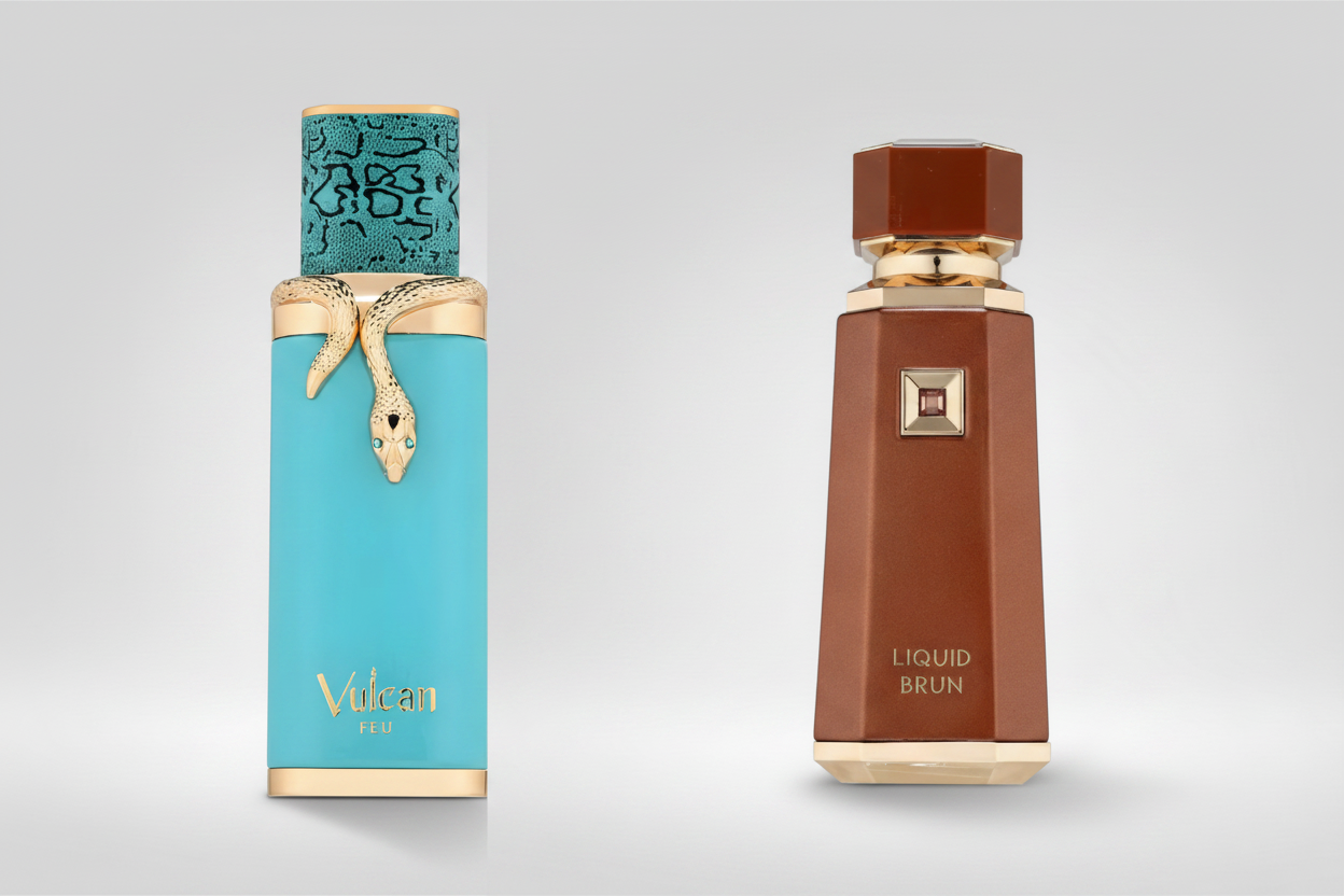 Vulcan Feu y Liquid Brun juntos