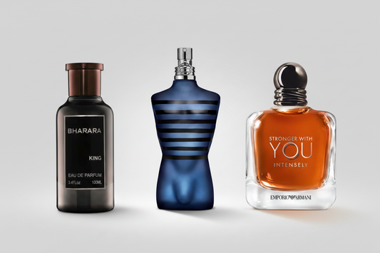 Tres perfumes juntos